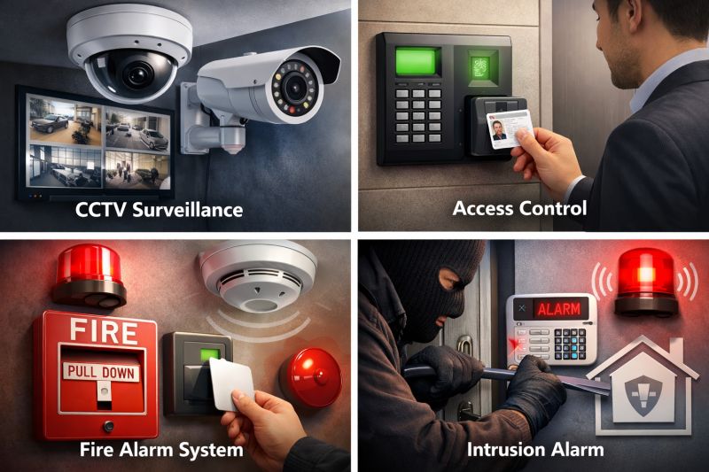 Fire Safety Systems, Surveillance & Access Control Solutions