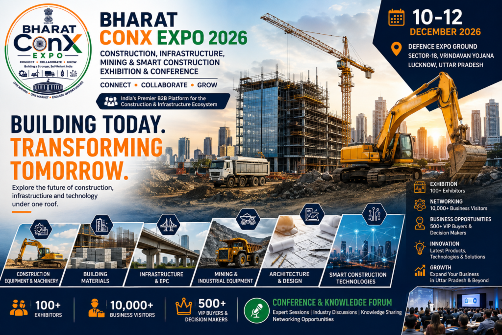 Read more about the article Construction & Infrastructure Exhibition in Lucknow 2026 – Bharat ConX Expo Guide