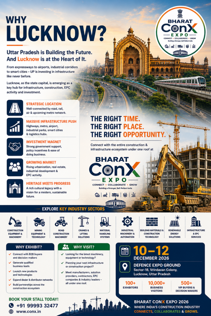 Read more about the article Uttar Pradesh Infrastructure 2026: Why Lucknow Is Becoming a Construction Hub