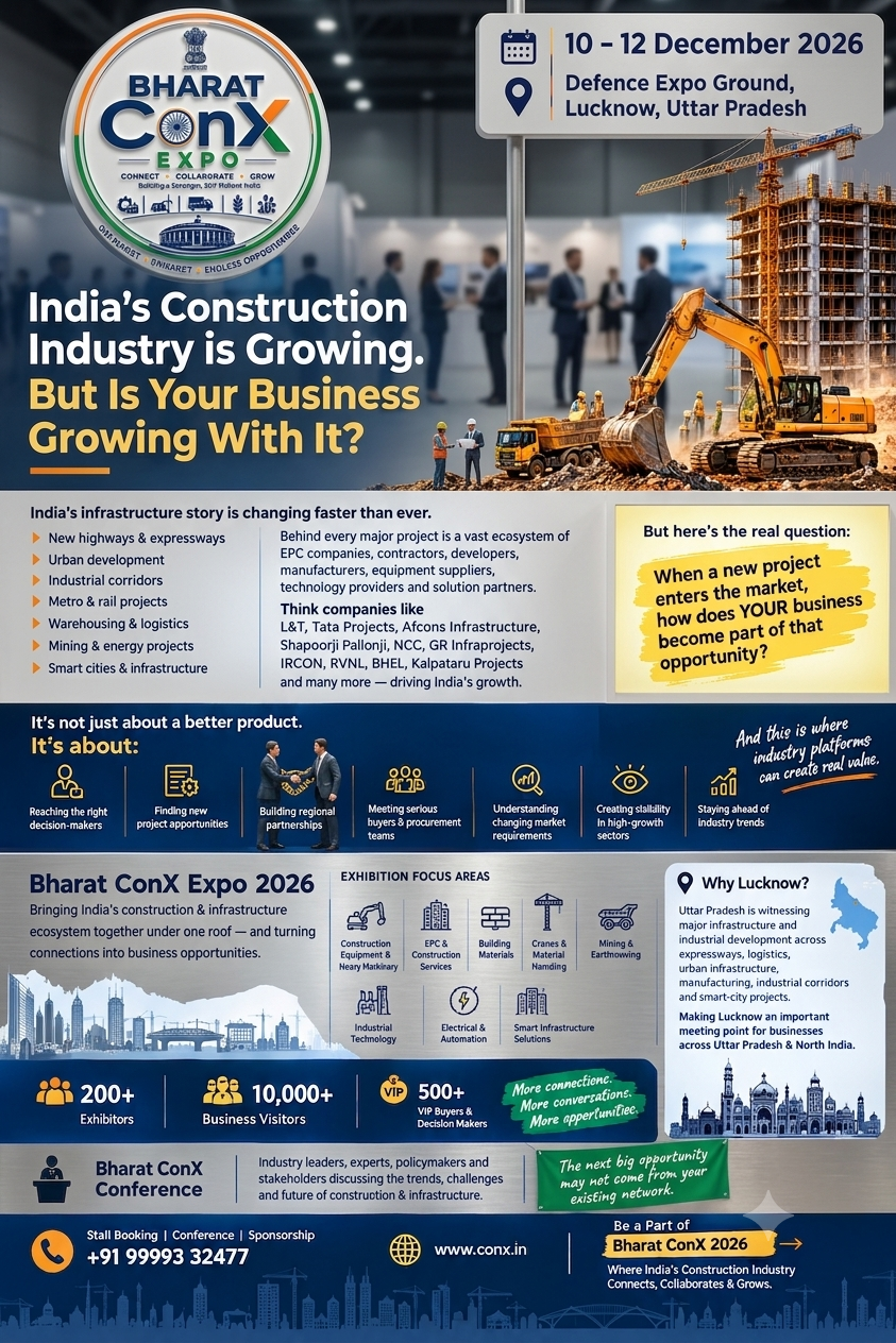 Bharat ConX Expo 2026 construction and infrastructure exhibition in Lucknow