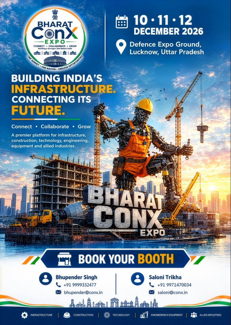 Bharat ConX Expo 2026 infrastructure and heavy machinery exhibition in Lucknow