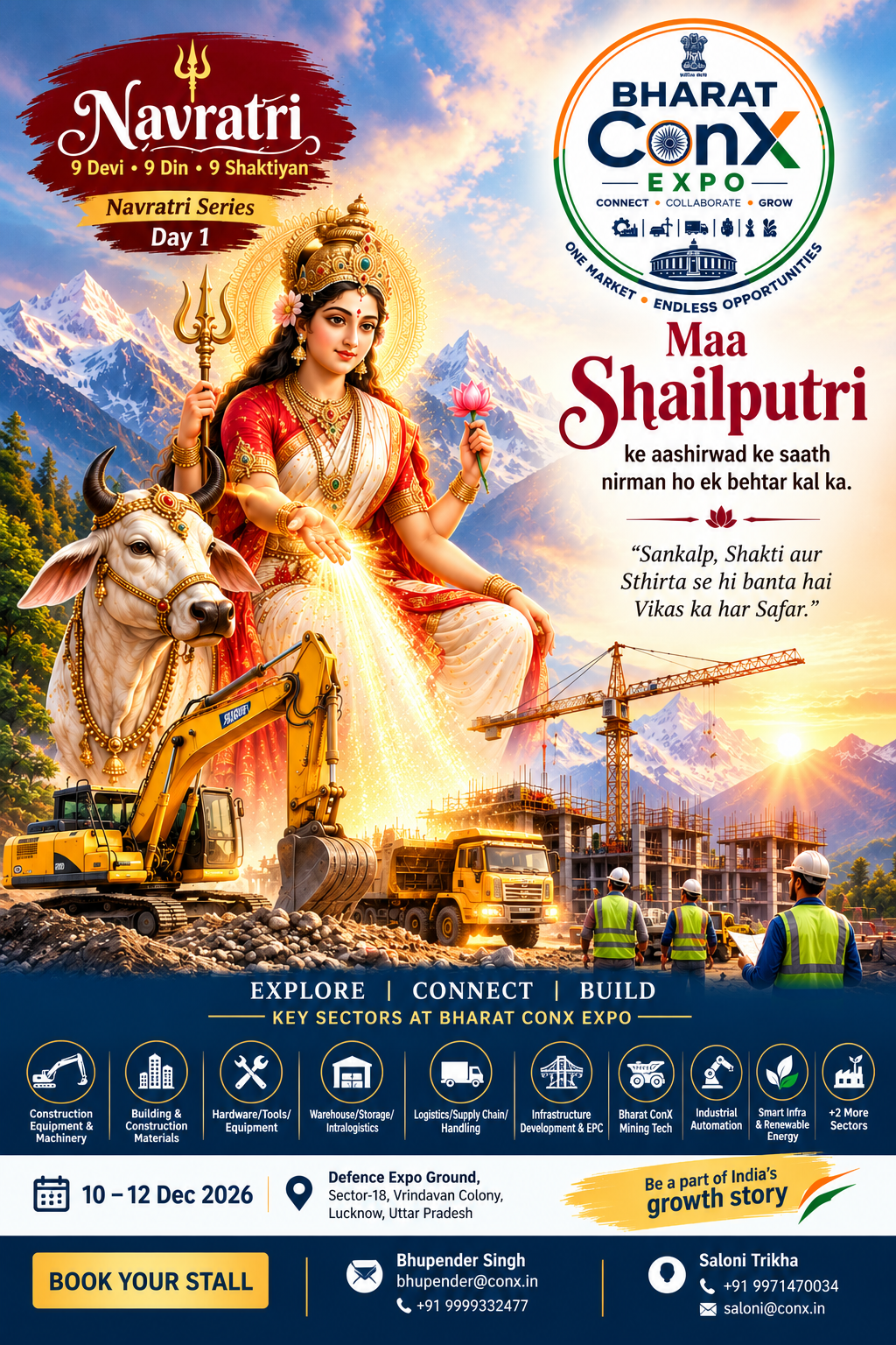 Bharat ConX Navratri Expo 2026 poster